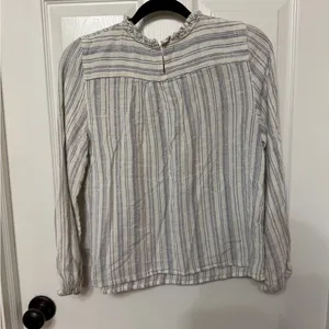 World market striped embroidered‎ boho blouse small/medium thumbnail 5