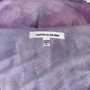 Caution To The Wind Purple Mesh Blouse Tie Front Medium Cover Up Y2K 🩷 thumbnail 5