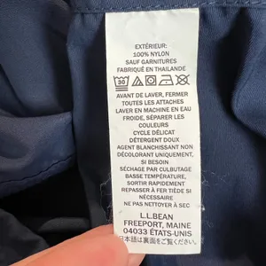 LL Bean Jacket Womens Small Navy Mountain Classic Full Zip Hoodie Lightweight S‎ thumbnail 12