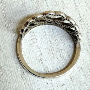 Pandora Sterling Silver Hearts Tiara Ring S925 ALE thumbnail 8