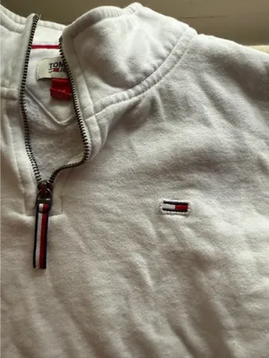 Tommy Hilfiger Vintage 1/4 Zip Pullover White thumbnail 2