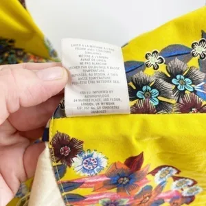 Anthropologie Maeve Yellow Floral Sleeveless Sunniva A-Line Dress •XS thumbnail 8
