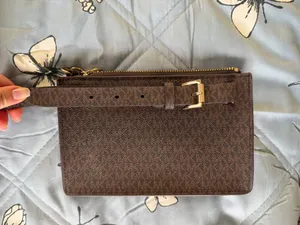 Michael Kors Brown Monogram Belt Bag thumbnail 2