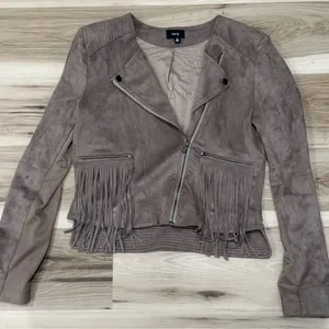 Fate Tan Fringe Jacket Women’s Medium thumbnail 1