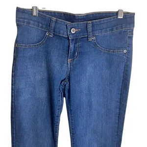 Carmar Bootcut Jeans Womens 28 Blue Excellent Stretch Heart Embroidery thumbnail 8