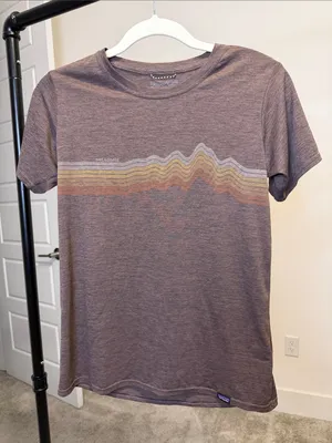 Patagonia Women’s Short Sleeve Crew Tee in Brown - Size XXS thumbnail 1