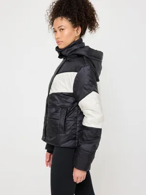 SPIRITUAL GANGSTER NWT Women’s Aero Puffer Jacket Black, Medium ($248) thumbnail 2