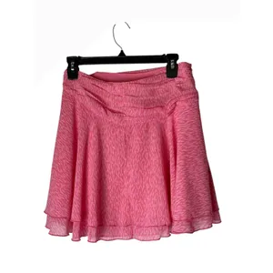 Aerie Chiffon Wrap Skirt Women Medium Pink Clay NWT Layered Ruffle Coquette AE thumbnail 3