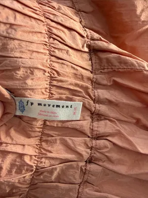 FP Movement by Free People Coral Pink Smocked Waist Athletic Shorts thumbnail 3