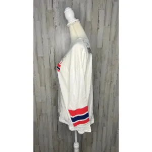 NWT NHL Washington Capitals Women's Large Long Sleeve Drawstring‎ Waist T-Shirt thumbnail 4