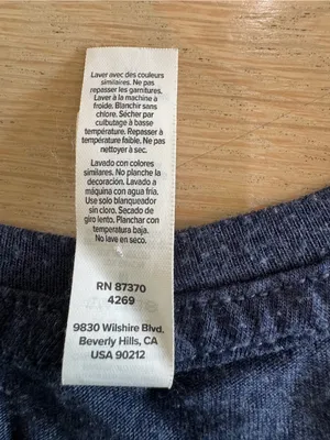Savannah Bananas Short Sleeve Crop Tee heathered navy blue size medium thumbnail 4