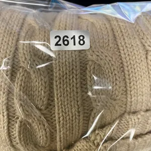 L.L. Bean Tan Cable Knit Sweater Crew Neck Long Sleeve Pullover Size L Fisherman thumbnail 10