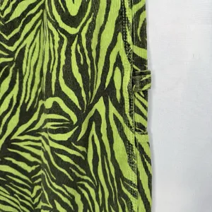 BDG Wide Leg Urban Outfitters Corduroy Pants 29 x 32 Juno Green Zebra Carpenter thumbnail 4