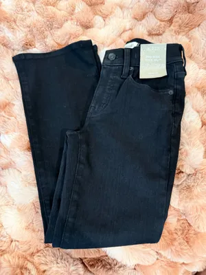 Madewell Women's Black Straight Leg Jeans thumbnail 6