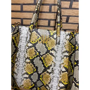 Jason‎ Wu Snakeskin Print Gold Tote Bag thumbnail 3