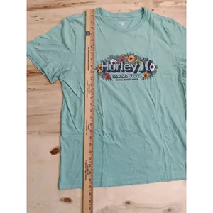Women's Hurley Aloha Vibes Graphic T-Shirt - Size Large (L) Mint Green - Floral thumbnail 8