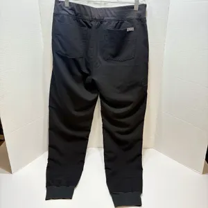 FIGS Technical Collection Zamora Pocket Scrub Pants In Black Size M Medical thumbnail 4
