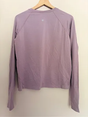Lululemon Swiftly Tech Waist Length Long-Sleeve Shirt 2.0 Lavender thumbnail 3