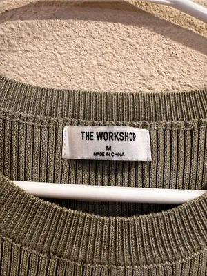 Workshop Republic Clothing The Olive Ribbed Tank Top Size Medium 0409 thumbnail 2