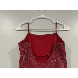 Jump Apparel Red Y2K Lurex Mini Dress 5/6 thumbnail 5