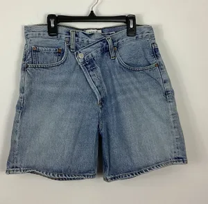 Agolde Criss Cross Jean Shorts Size 27 thumbnail 1