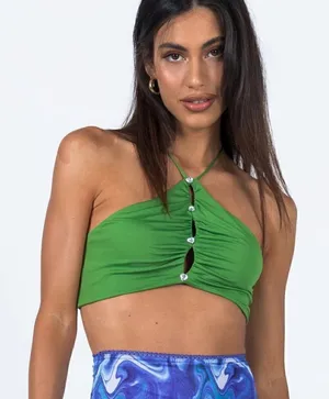 PRINCESS POLLY Jalen Top Green thumbnail 1