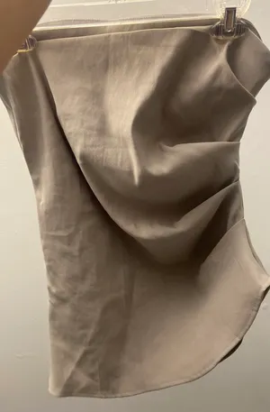 ZARA Runched Strapless Top thumbnail 6