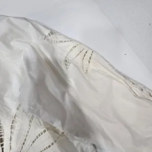 HEMANT AND NANDITA Lani Palm Mini Dress in White XS thumbnail 7