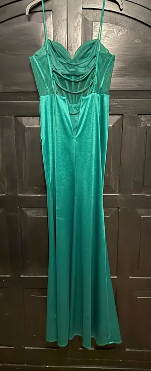 Emerald green gown Size 0 thumbnail 1