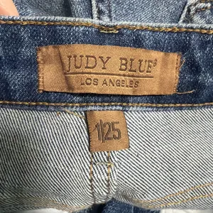 Judy Blue Wide Leg Jeans Womens 1/25 Blue High Rise Stretch Denim Flare thumbnail 8
