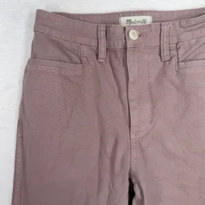 Madewell 26 Slim Emmett Tapered Pants High Rise Vintage Petal Pink MD115 Relaxed thumbnail 5