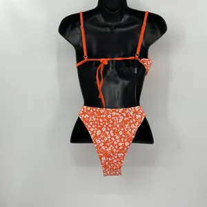 Zaful Women's Swimsuit NWT‎ Size 4 Color Orange (1004) thumbnail 2