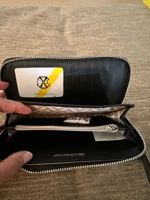 CLX by Christian Lacroix Kara Croco zip around wallet/wristlet thumbnail 2