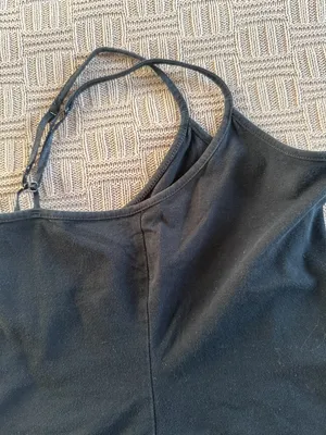 98% Cotton GAP Black Women's Spaghetti Strap Camisole thumbnail 5