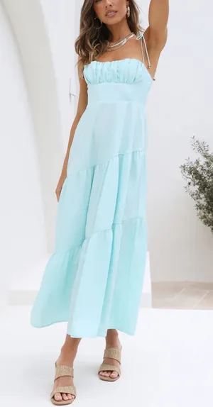 Fortunate One Maxi Dress Blue thumbnail 2