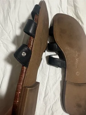 Sam Edelman Bryna Black Leather Strappy Slide Sandals for Women thumbnail 5