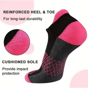 Colorful Athletic Women's Ankle Socks M/L 6 PACK Tab Low Cut High Quality‎ NEW thumbnail 3