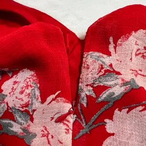 Lulus Love in Bloom Red Floral Print Off-the-Shoulder High-Low Dress Size XS thumbnail 7