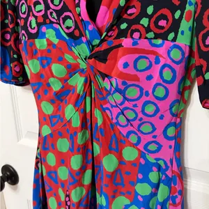 RHODE leanna mini dress in enchanted woods vibrant print‎ size 4 thumbnail 4