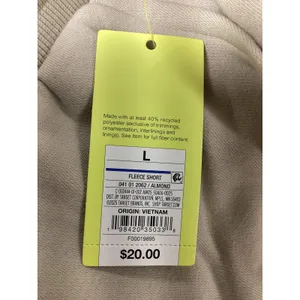 All in Motion Womens Fleece Shorts Almond Beige 6" Inseam L 041-01-2062 thumbnail 5