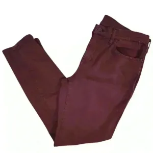 Madewell Women's Skinny Jeans‎ Size 32 Burgandy Red Mid-Rise Slim Fit Denim thumbnail 1