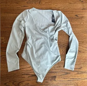 Abercrombie & Fitch Soft A&F Collection Wrap Body Suit Size Medium NWT thumbnail 1