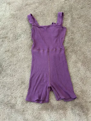 Daily drills Purple Ribbed Romper thumbnail 2