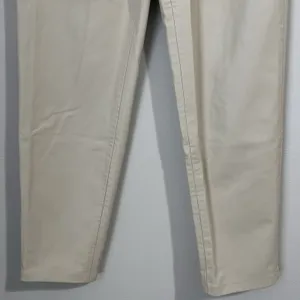 Zara Women's Size 2 Slim Mom Fit Faux Leather Pants Cream‎ Super Soft High Rise thumbnail 4