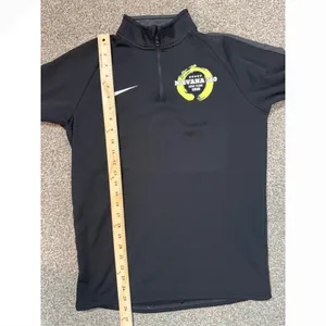 Nike Womens Dri-FIT 1/4 Zip Pullover Black Nirvana 360 Graphic Small thumbnail 4