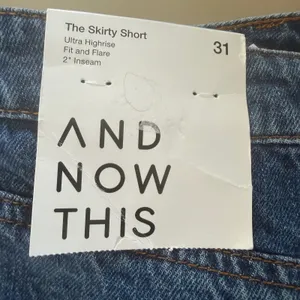 And Now This Womens Skirty Short Ultra‎ Highrise Fit Flare Denim Blue size 12/31 thumbnail 7