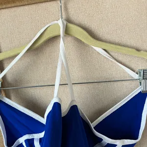 FINAL MARKDOWN Bozzolo Royal Blue and White bodysuit large thumbnail 7