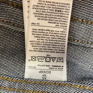Gap Women's Blue Long Sleeve Medium Wash Pocket Button Up Denim Jacket Size XS thumbnail 4