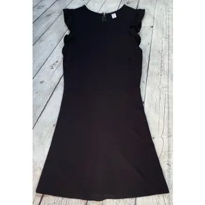 Old Navy Black Sleeveless Ruffle Trim Sheath Dress thumbnail 7