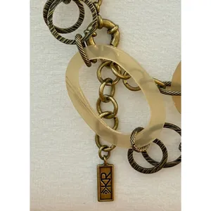 SILPADA “By the Horns” - Buffalo Horn & Brass Link Necklace - KRN093 - NWT thumbnail 5